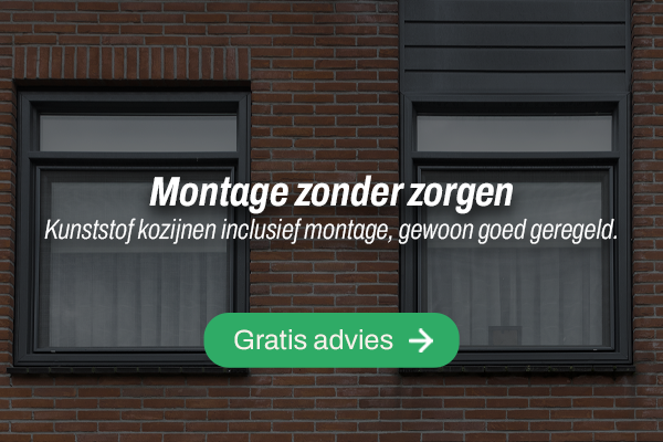 Kunststof kozijnen inclusief montage met zorgvuldige afwerking